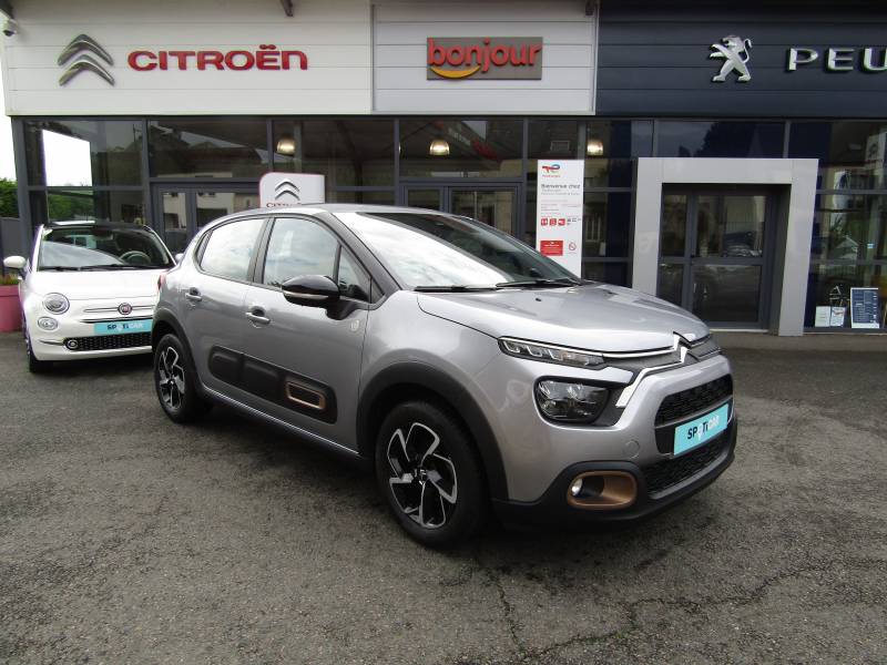 Véhicule d'occasion citadine Citroën C3 Puretech 83 cv c-séries situé proche Malesherbes